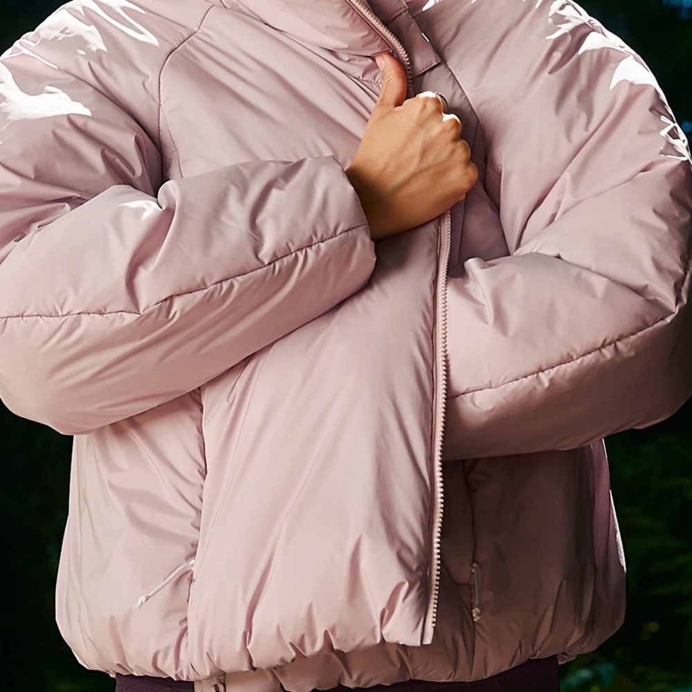Beyond Yoga Pink Puffer Jacket